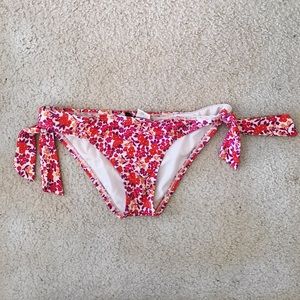 Flowery Bikini Tie Bottoms